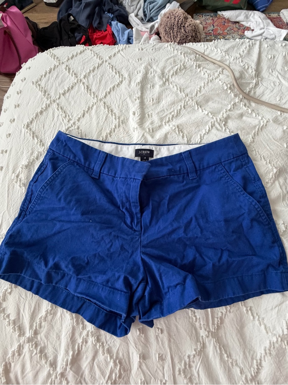 J. Crew Women’s Cobalt Blue Chino Bermuda Shorts